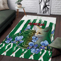 Algeria Area Rug Fennec And Iris Grunge Style - Wonder Print Shop