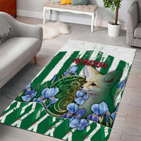 Algeria Area Rug Fennec And Iris Grunge Style - Wonder Print Shop
