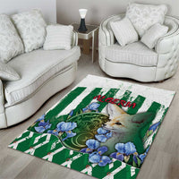 Algeria Area Rug Fennec And Iris Grunge Style - Wonder Print Shop