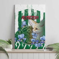 Algeria Canvas Wall Art Fennec And Iris Grunge Style - Wonder Print Shop