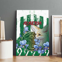 Algeria Canvas Wall Art Fennec And Iris Grunge Style - Wonder Print Shop