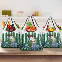 Algeria Grocery Bag Fennec And Iris Grunge Style - Wonder Print Shop