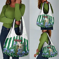 Algeria Grocery Bag Fennec And Iris Grunge Style - Wonder Print Shop