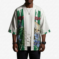 Personalized Algeria Kimono Fennec And Iris Grunge Style - Wonder Print Shop