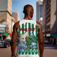 Personalized Algeria Men Tank Top Fennec And Iris Grunge Style - Wonder Print Shop