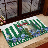 Algeria Rubber Doormat Fennec And Iris Grunge Style - Wonder Print Shop