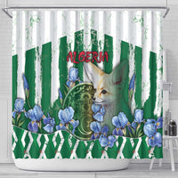 Algeria Shower Curtain Fennec And Iris Grunge Style - Wonder Print Shop