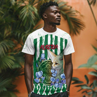 Personalized Algeria T shirt Fennec And Iris Grunge Style - Wonder Print Shop