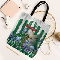 Algeria Tote Bag Fennec And Iris Grunge Style - Wonder Print Shop