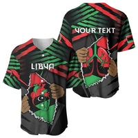 Personalized Libya In My Veins Baseball Jersey - Wonder Print Shop