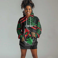 Personalized Libya In My Veins Hoodie Dress - Wonder Print Shop