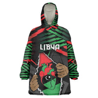 Personalized Libya In My Veins Kid Wearable Blanket Hoodie - Wonder Print Shop