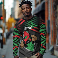 Personalized Libya In My Veins Long Sleeve Shirt - Wonder Print Shop
