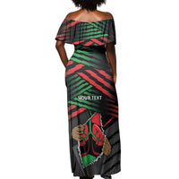 Personalized Libya In My Veins Off Shoulder Maxi Dress - Wonder Print Shop