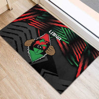 Libya In My Veins Rubber Doormat - Wonder Print Shop