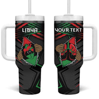 Personalized Libya In My Veins Tumbler With Handle - Wonder Print Shop