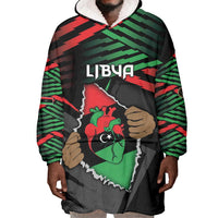 Personalized Libya In My Veins Wearable Blanket Hoodie - Wonder Print Shop