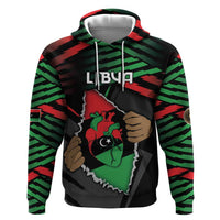 Personalized Libya In My Veins Zip Hoodie - Wonder Print Shop