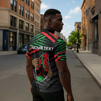 Personalized Libya In My Veins Zipper Polo Shirt - Wonder Print Shop