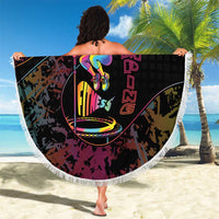 Jumping Fitness Beach Blanket Trampoline Workout Pop Art