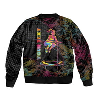 Personalized Jumping Fitness Bomber Jacket Trampoline Workout Pop Art