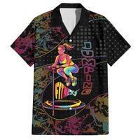 Personalized Jumping Fitness Hawaiian Shirt Trampoline Workout Pop Art
