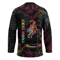 Personalized Jumping Fitness Hockey Jersey Trampoline Workout Pop Art