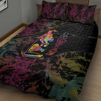 Jumping Fitness Quilt Bed Set Trampoline Workout Pop Art