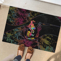Jumping Fitness Rubber Doormat Trampoline Workout Pop Art