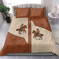 Cowboy Bedding Set Horse Riding Retro Western Yoke