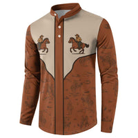 Cowboy Button Sweatshirt Horse Riding Retro Western Yoke