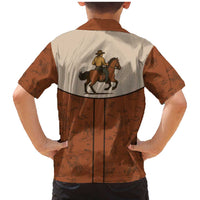 Cowboy Family Matching Mermaid Dress and Hawaiian Shirt Horse Riding Retro Western Yoke