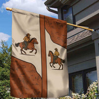 Cowboy Garden Flag Horse Riding Retro Western Yoke