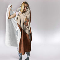 Cowboy Hooded Blanket Horse Riding Retro Western Yoke