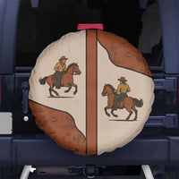 Cowboy Spare Tire Cover Horse Riding Retro Western Yoke