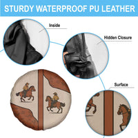 Cowboy Spare Tire Cover Horse Riding Retro Western Yoke