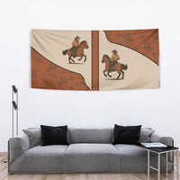 Cowboy Tapestry Horse Riding Retro Western Yoke