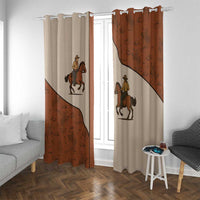 Cowboy Window Curtain Horse Riding Retro Western Yoke