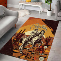Cowboy Area Rug Ride Em Cowboy