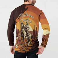 Cowboy Button Sweatshirt Ride Em Cowboy