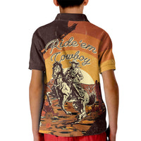 Cowboy Kid Polo Shirt Ride Em Cowboy