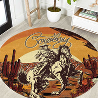 Cowboy Round Carpet Ride Em Cowboy