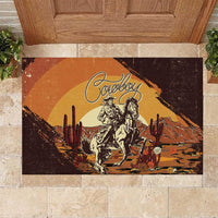 Cowboy Rubber Doormat Ride Em Cowboy