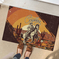Cowboy Rubber Doormat Ride Em Cowboy