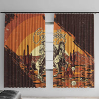 Cowboy Window Curtain Ride Em Cowboy