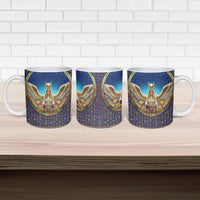 Egyptian Goddess Isis Ceramic Mug Ancient Mythology Winged Queen