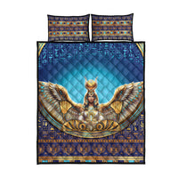 Egyptian Goddess Isis Quilt Bed Set Ancient Mythology Winged Queen