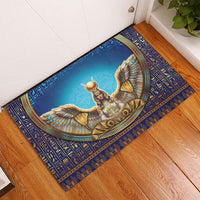 Egyptian Goddess Isis Rubber Doormat Ancient Mythology Winged Queen