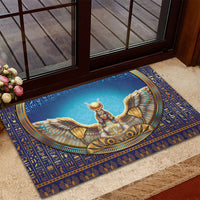 Egyptian Goddess Isis Rubber Doormat Ancient Mythology Winged Queen