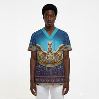 Egyptian Goddess Isis Scrub Top Ancient Mythology Winged Queen